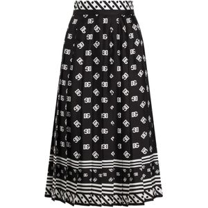 Dolce & Gabbana, Dames, Rokken, Zwart, Maat: S