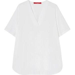 Marina Rinaldi, Dames, Tops, Wit, Maat: M Katoen,
