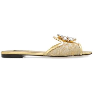 Dolce & Gabbana, Dames, Schoenen, Geel, Maat: 39 EU