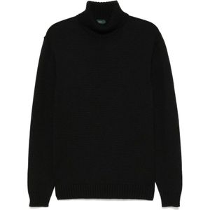 Zanone, Heren, Truien, Zwart, Maat: 2XL Wol,