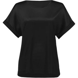 Joseph Ribkoff, Dames, Tops, Zwart, Maat: S Satijn,