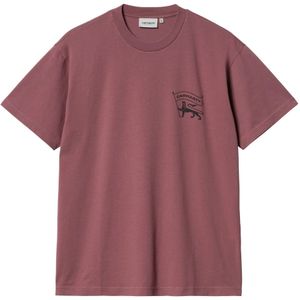 Carhartt Wip, Heren, Tops, Roze, Maat: S Katoen,