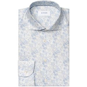Eton, Heren, Overhemden, Blauw, Maat: 3XL Katoen,