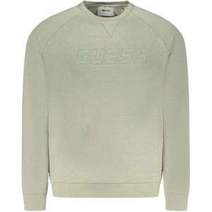 Guess, Heren, Sweatshirts & Hoodies, Groen, Maat: S Katoen,