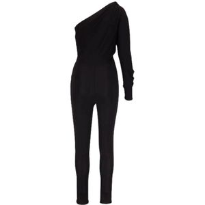 Saint Laurent, Dames, Jumpsuits & Playsuits, Zwart, Maat: S