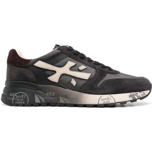 Premiata Nylon en Suède Sneakers , Gray , Heren , Maat: 40 EU