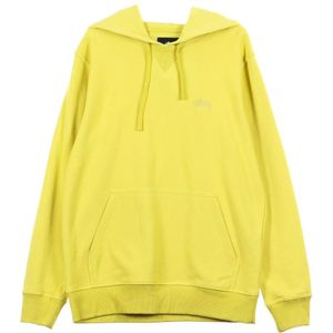 Stüssy, Heren, Sweatshirts & Hoodies, Geel, Maat: XL Katoen,