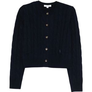 Sporty & Rich, Dames, Truien, Blauw, Maat: XS Kasjmier,