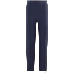 Elisabetta Franchi, Dames, Broeken, Blauw, Maat: S