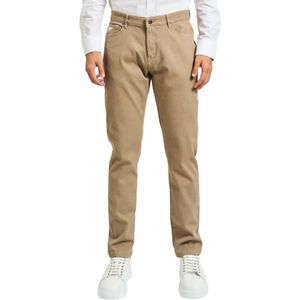 YES Zee, Heren, Broeken, Beige, Maat: W30 Leer,