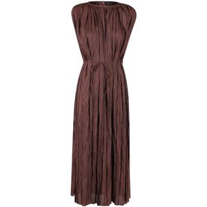 Roberto Collina, Dames, Jurken, Bruin, Maat: L