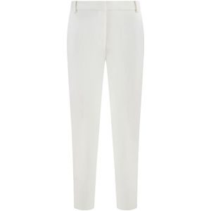 Pinko, Dames, Broeken, Wit, Maat: 2XS Leer,