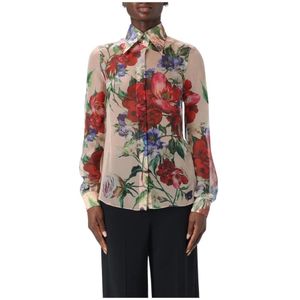 Dolce & Gabbana - Blouse - Veelkleurig - Zijde - Lange Mouwen - Knoopsluiting