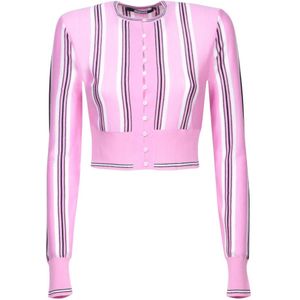 Jacquemus, Dames, Truien, Roze, Maat: XS Leer,