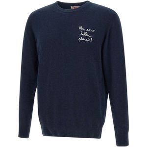 MC2 Saint Barth, Heren, Truien, Blauw, Maat: S Wol,