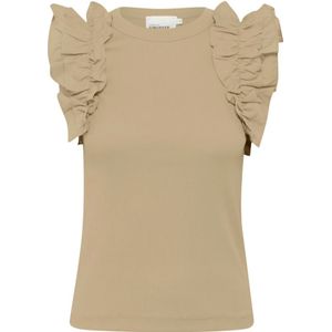 Karen by Simonsen, Dames, Tops, Grijs, Maat: XL Katoen,