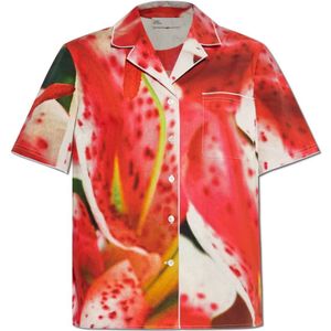 Tory Burch, Dames, Blouses & Shirts, Rood, Maat: XS Katoen,