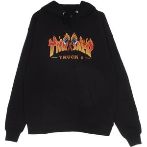 Thrasher, Heren, Sweatshirts & Hoodies, Zwart, Maat: M Katoen,