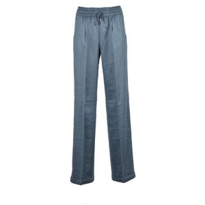 Kiton, Dames, Broeken, Groen, Maat: M Polyamide,