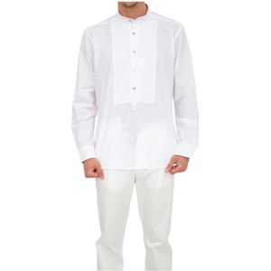 Eleventy, Heren, Sweatshirts & Hoodies, Wit, Maat: L Katoen,