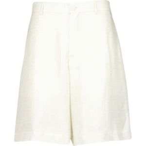 Fendi, Heren, Korte broeken, Wit, Maat: L Zijde,