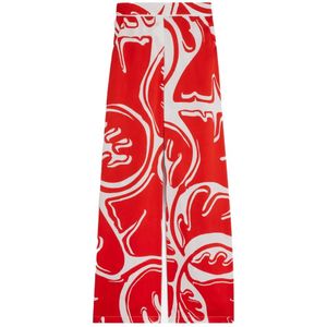 Suncoo, Dames, Broeken, Rood, Maat: XS Poliester,