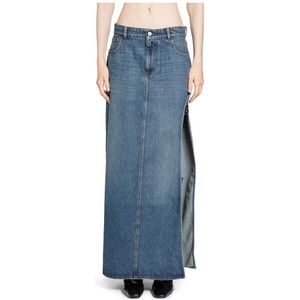 Coperni, Dames, Rokken, Blauw, Maat: M Denim,