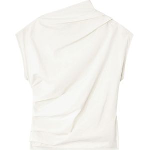 Ganni, Dames, Tops, Wit, Maat: S Katoen,