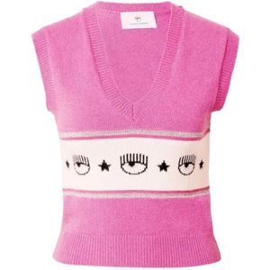 Chiara Ferragni Collection, Dames, Truien, Roze, Maat: S