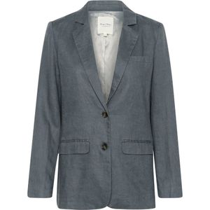 Part Two, Dames, Jassen, Blauw, Maat: 2XL Linnen,