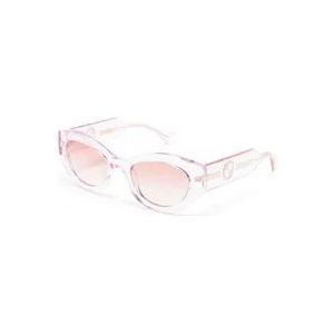 Gucci Roze Zonnebril met Accessoires , Pink , Dames , Maat: 52 MM