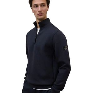Ecoalf, Heren, Sweatshirts & Hoodies, Blauw, Maat: M Katoen,