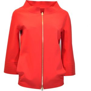 Herno, Dames, Jassen, Rood, Maat: XS Jersey,