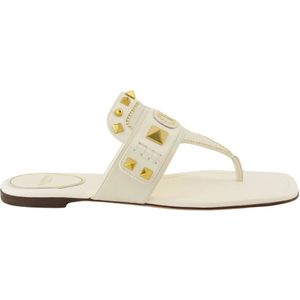 Valentino Garavani, Dames, Schoenen, Wit, Maat: 38 1/2 EU Leer,