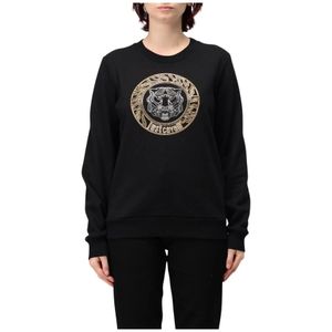 Tiger - Sweatshirt - Zwart - Geborduurd Tijgerhoofd