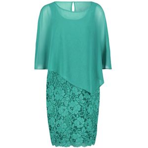 vera mont, Dames, Jurken, Groen, Maat: 7XL Chiffon,