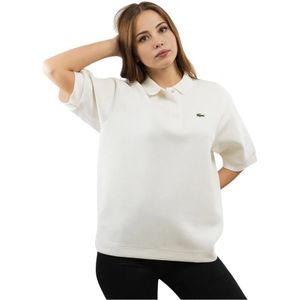 Lacoste, Dames, Tops, Wit, Maat: L Katoen,