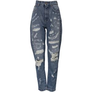 Dolce & Gabbana, Dames, Jeans, Blauw, Maat: XS Katoen,