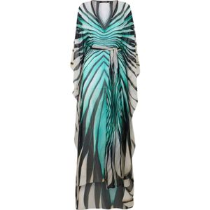 Roberto Cavalli, Dames, Badkleding, Blauw, Maat: 2XS Leer,