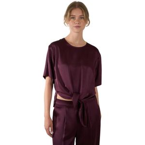 Riani, Dames, Blouses & Shirts, Paars, Maat: S Poliester,