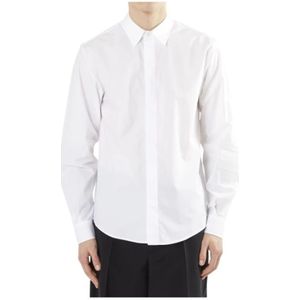 Valentino, Heren, Overhemden, Wit, Maat: L Katoen,