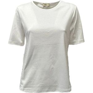 Herno, Dames, Tops, Wit, Maat: M Katoen,