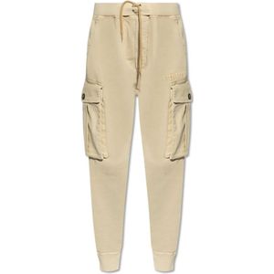 Dsquared2, Dames, Broeken, Beige, Maat: XS Katoen,