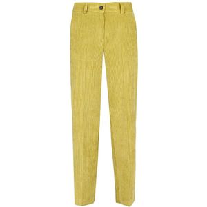 Skills & Genes, Dames, Broeken, Geel, Maat: S Corduroy,