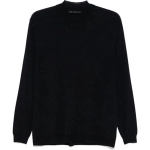 Low Brand, Heren, Truien, Blauw, Maat: S Wol,