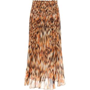 Isabel Marant, Dames, Rokken, Oranje, Maat: S Zijde,