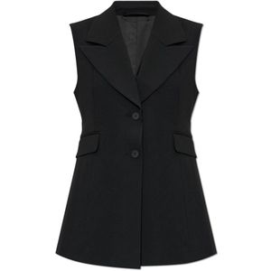 AllSaints, Dames, Jassen, Zwart, Maat: S Leer,