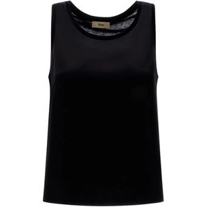 Herno - Mouwloze Top - Wit - Lyocell Katoen