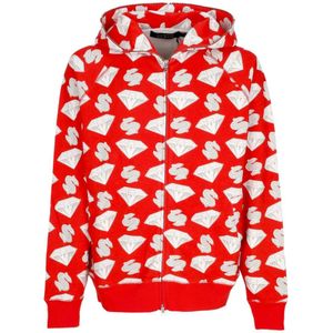 Billionaire, Heren, Sweatshirts & Hoodies, Rood, Maat: S Katoen,