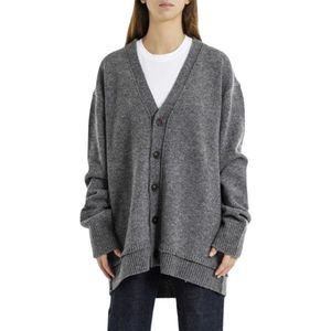 Maison Margiela, Dames, Truien, Grijs, Maat: L Wol,